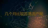 几个月比较容易流产呢