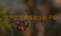 流产后容易导致小肚子疼