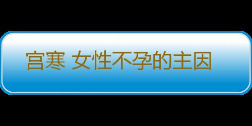 宫寒 女性不孕的主因